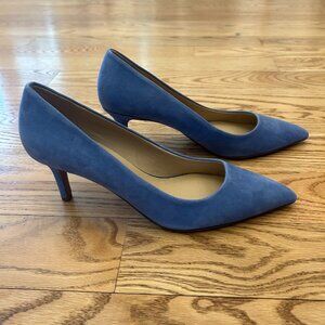 Franco Sarto light blue suede heels  8M